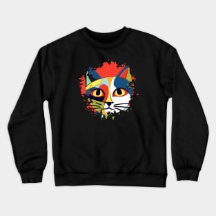 Picasso Cat Crewneck Sweatshirt